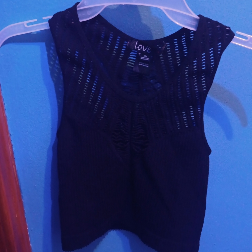 Women's Cute Black Stretchy material.  Dress it up! Or down! Sport bra / Halter